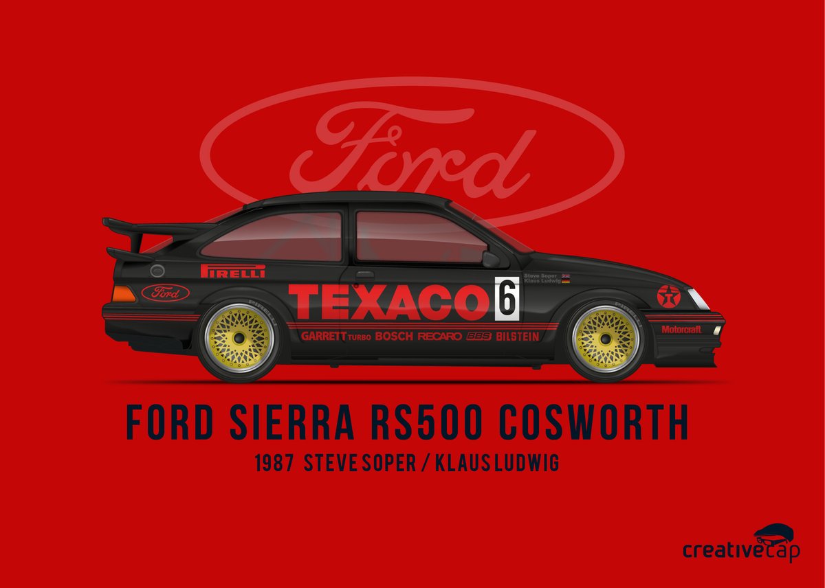 creativechrispy's tweet photo. A little illustration… Ford Sierra RS500 Cosworth
#ford #btcc #touringcars #classicracecars #heritageford #fastfords #oldskoolford #classicford #retroford #cosworth #sierracosworth #rs500 #classiccar #vintageracing #fordsierra #graphicdesign #illustration #creativecap https://t.co/HoLqPtynoA