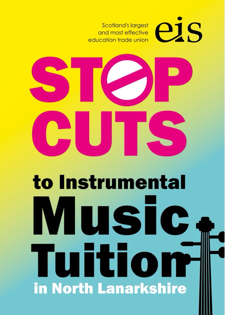EIS North Lanarkshire will be lobbying over budget cuts to Instrumental Music Tuition and Additional Support Needs (ASN) teachers on Monday 24th Feb at 9am at the Civic Centre, Motherwell. Join us in making our voices heard.