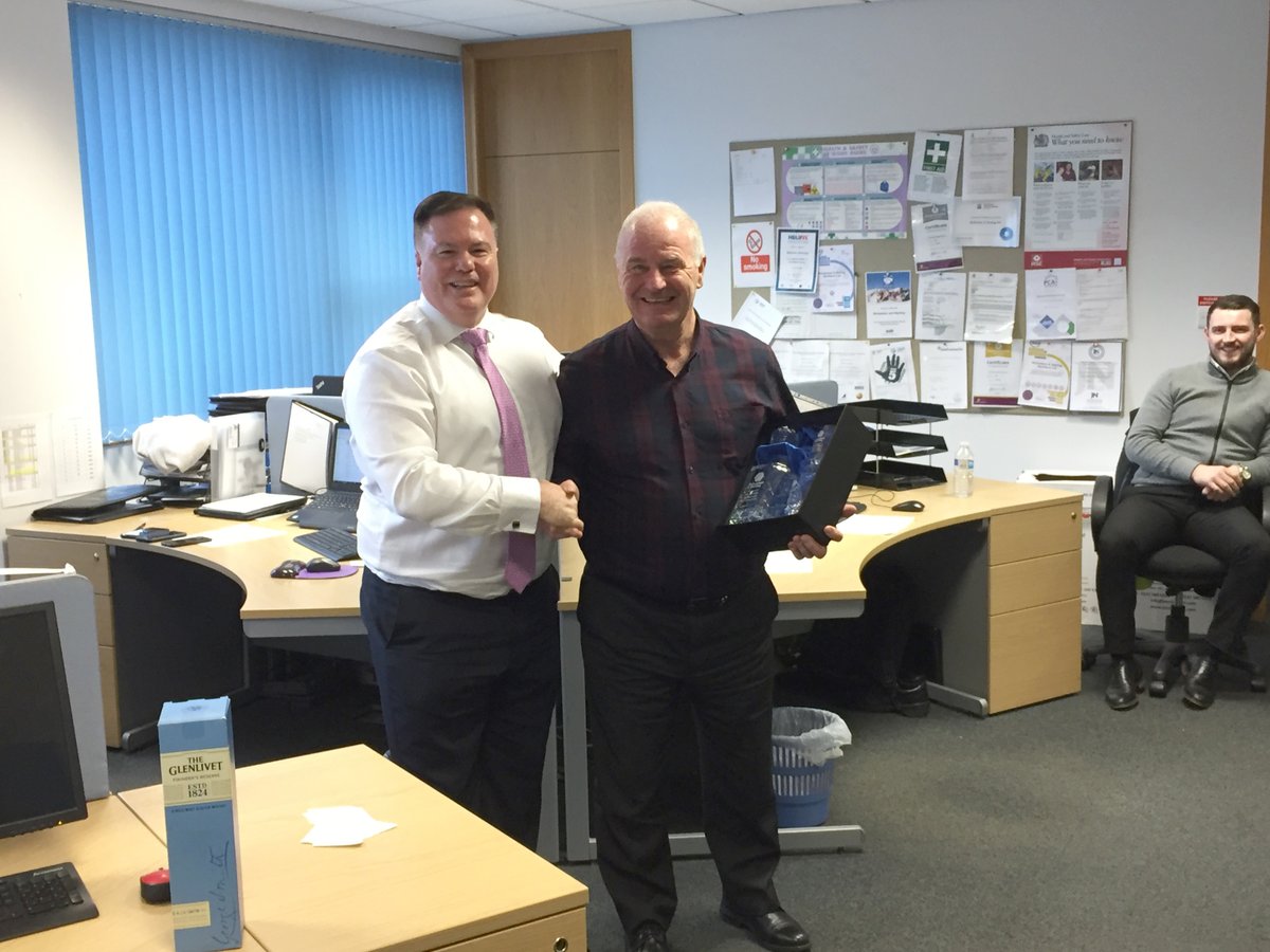 VeitchiValue's tweet photo. Richardson &amp; Starling Glasgow branch are saying goodbye to one of our valued surveyor veterans - Alex McMillan. 
Alex has been working for our company for more than 10 years and now is starting a new chapter of his life. We wish him a long, happy and healthy retirement! https://t.co/ocztuLnSOz