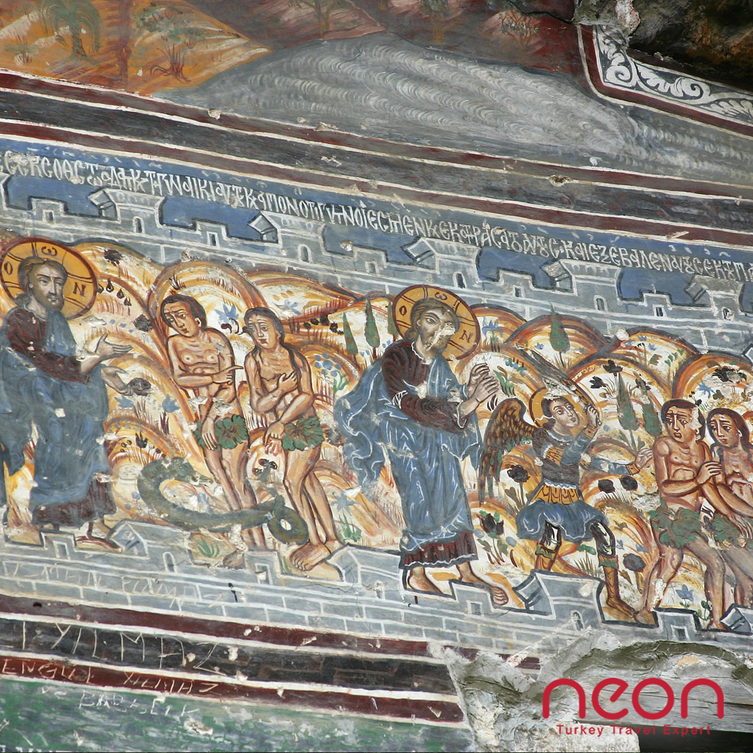 neontours's tweet photo. The extensive ruins of Sumela Monastery is a Greek Orthodox monastery founded by Greeks in the 4th century and,  dedicated to the Virgin Mary at Melá Mountain Trabzon Province in modern Turkey.
For Sumela Monastery Tour Book Now at https://t.co/fdPJBUl970 
#neontours #sumela https://t.co/ywQe68peC3