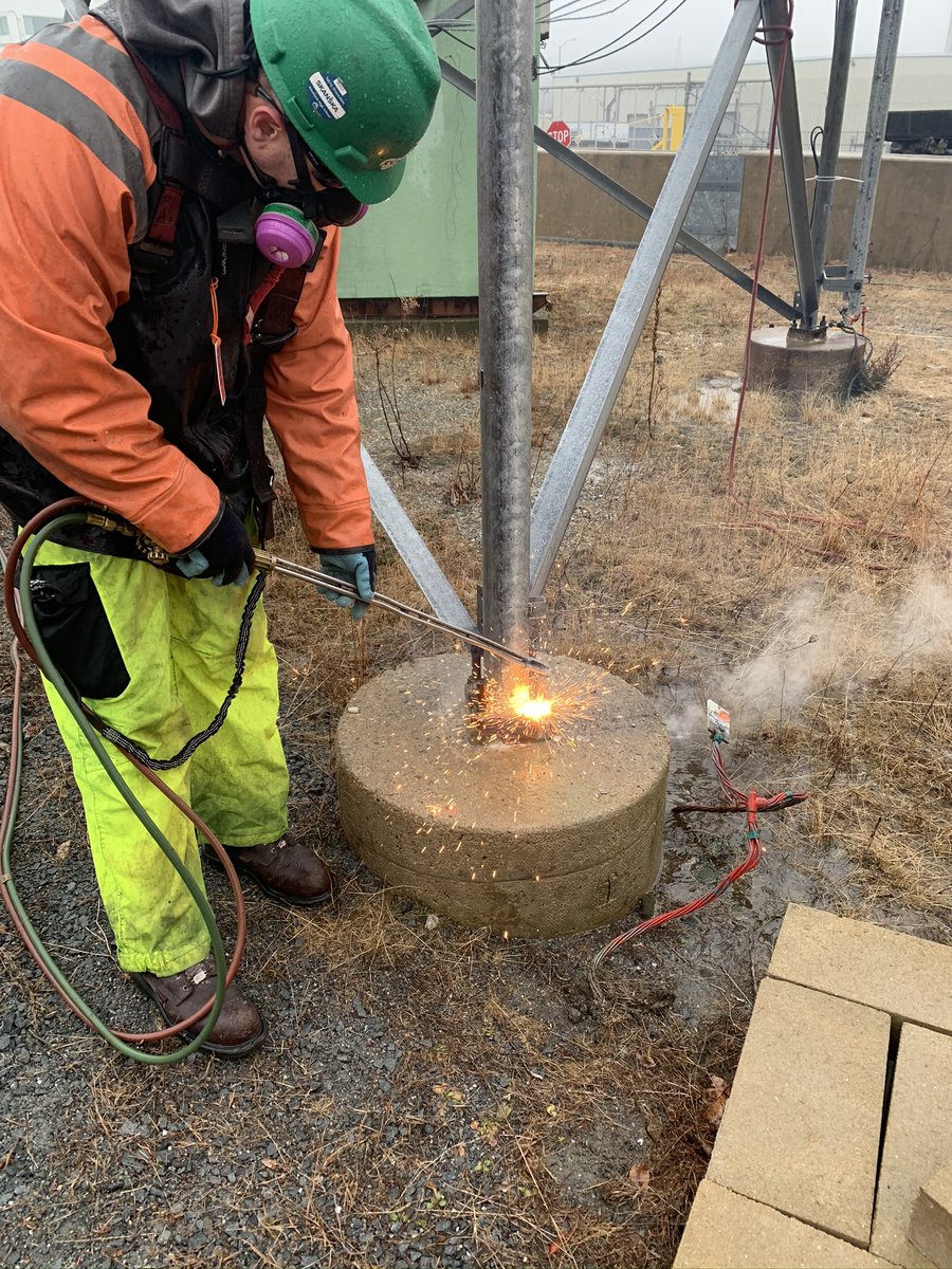 Combatting fog and frigid temperatures, Costello Dismantling employees recently disassembled a 160’ MET Communications Tower at Pilgrim Nuclear Power Plant in Plymouth, MA. #costellodismantling Read more:  costellodismantling.com/pages/cfProjec…