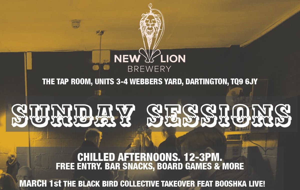 Great walk from Totnes to Dartington and back today to check out the space for this up &amp; coming Black Bird Takeover with Booshka live on Sunday 1st March. 12-3pm. Free Entry! This is going to be the start of something special. Come join us <a href="/NewLionBrewery/">New Lion Brewery</a>  facebook.com/events/7221911…