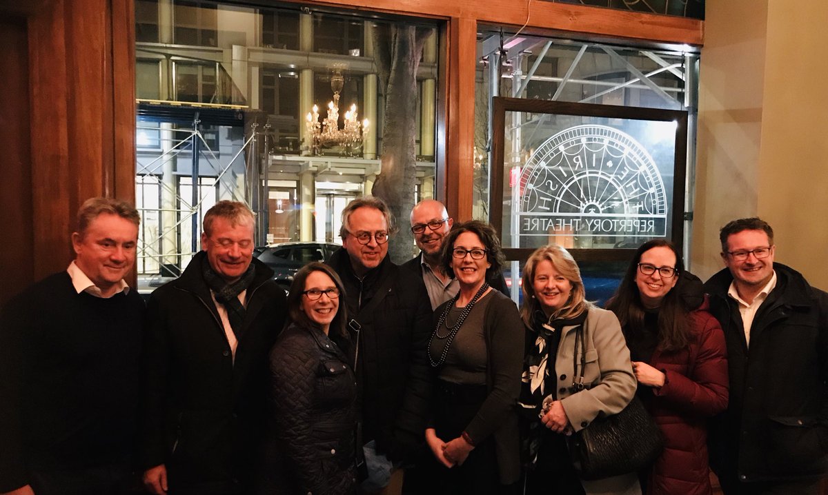 Great night at launch of ⁦<a href="/GalwayIntArts/">Galway International Arts Festival</a>⁩ in Association with ⁦<a href="/TourismIreland/">Tourism Ireland</a>⁩....US premiere of Paul Muldoon’s Incanta ⁦<a href="/IrishRep/">Irish Rep</a>⁩ with a pre theatre supper ⁦<a href="/BouleyTK/">Bouley Test Kitchen</a>⁩ with US Media and Trade...⁦<a href="/galway2020/">Galway 2020</a>⁩ fantastic year ahead