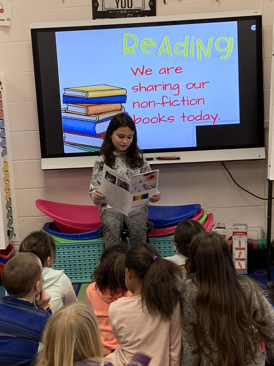 DAngelillo's tweet photo. Reading our non-fiction books to the class.  #parkavepride. https://t.co/TQS5nGsnc6