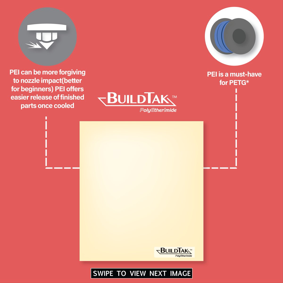 BuildTak's tweet photo. PART 1: The difference between Original BuildTak Sheet and BuildTak PEI!
Check comments for part 2!
#BuildTak #PrintSurface #Surface #3DPrinting #3DPrints #PLA #PETG #Filament #Tech #Technology #Friday #FridayThoughts #FridayMotivation #PEI https://t.co/BmVZYZh7od