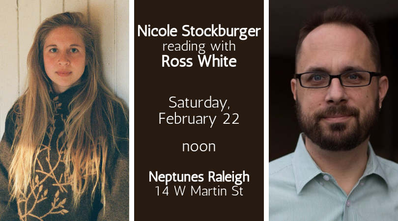 Live in The Triangle? <a href="/UNCG/">UNCG</a> alum <a href="/highcountrycole/">Nicole Stockburger</a> will be reading with <a href="/rosswhite/">Maybe: Ross White</a> tomorrow at noon at <a href="/NeptunesParlour/">Neptunes Parlour</a> | ncbookfestival.com/2020/02/01/nic… 

<a href="/ncbookfest/">North Carolina Book Festival</a> <a href="/UNCG_CAS/">UNCG College of Arts & Sciences</a> <a href="/UNCG_ENG/">UNCG English Department</a> <a href="/UNCGAlumni/">UNCG Alumni</a> #UNCGWay