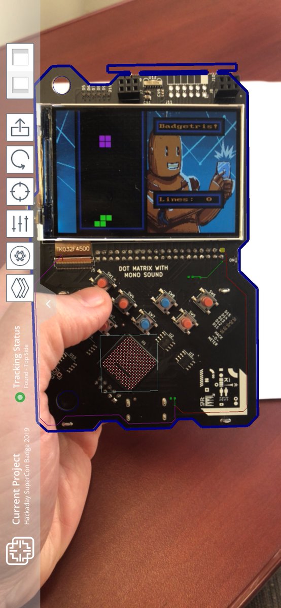 InspectarTeam's tweet photo. Debugging while playing a round of Badgetris of the
@hackaday
badge? That's two birds with one stone!
Check out inspectAR for FREE at - https://t.co/zid3XHo1LS
#4IR #engineering #engineeringgames #electronics #technology #tech #hardware https://t.co/zhwatgPEvo