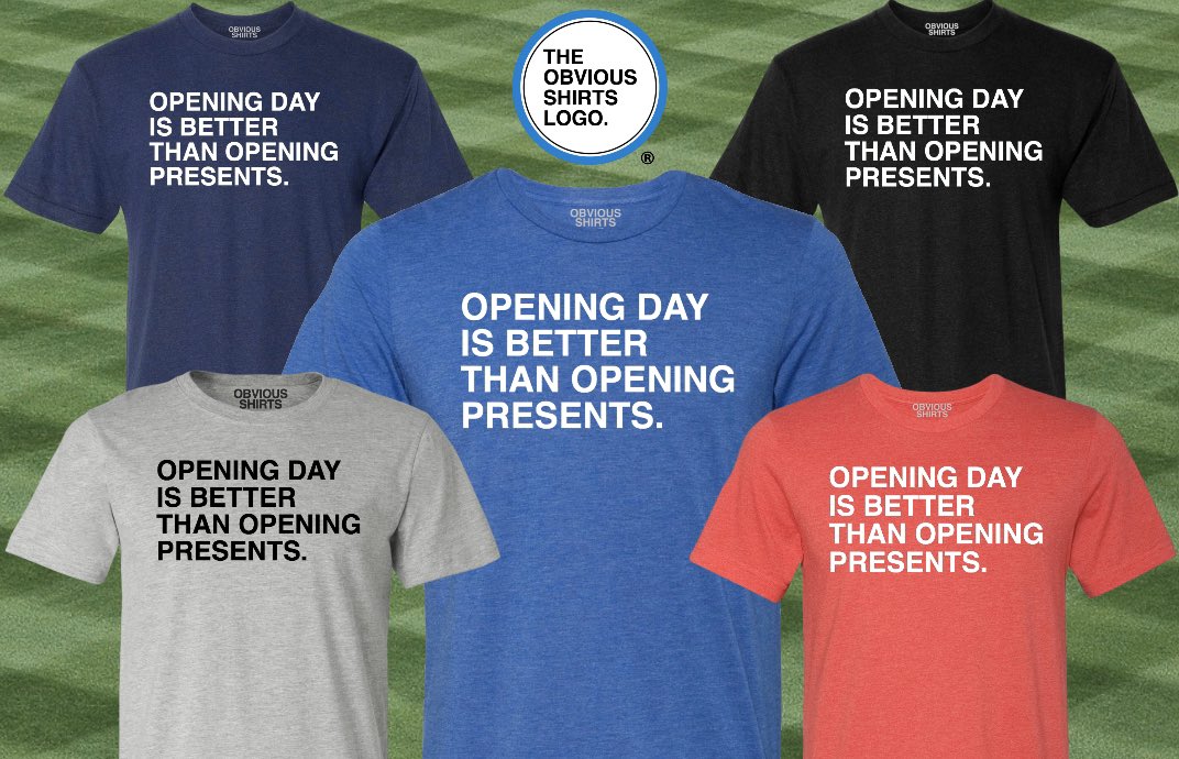 obvious_shirts's tweet image. 🔥It’s the most wonderful time of the year.  Retweet for a chance to win one! Now available at ObviousShirts.com! Winner announced Monday at 7pm #openingday #2020 #strapiton @obvious_shirts