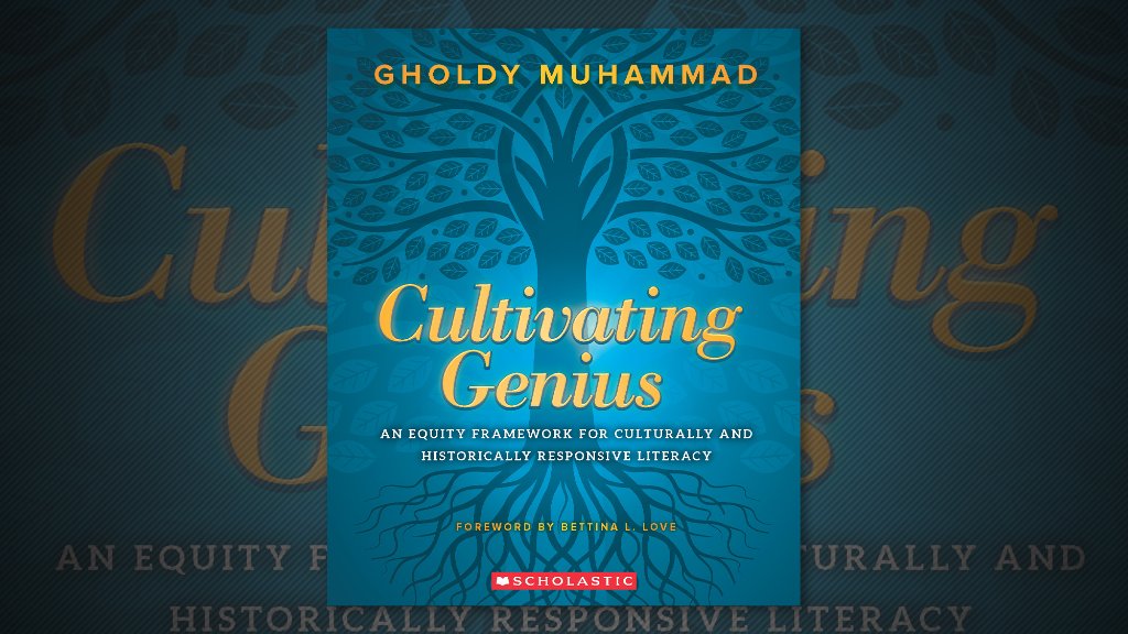 Scholastic's tweet photo. “All children should experience the power and joy of self-discovery, and the expansion of the mind and heart to become their most excellent and brilliant selves.” – @GholdyM, author of #CultivatingGenius https://t.co/kAvyz597p9 @ASCD https://t.co/sRnW5KhP3b