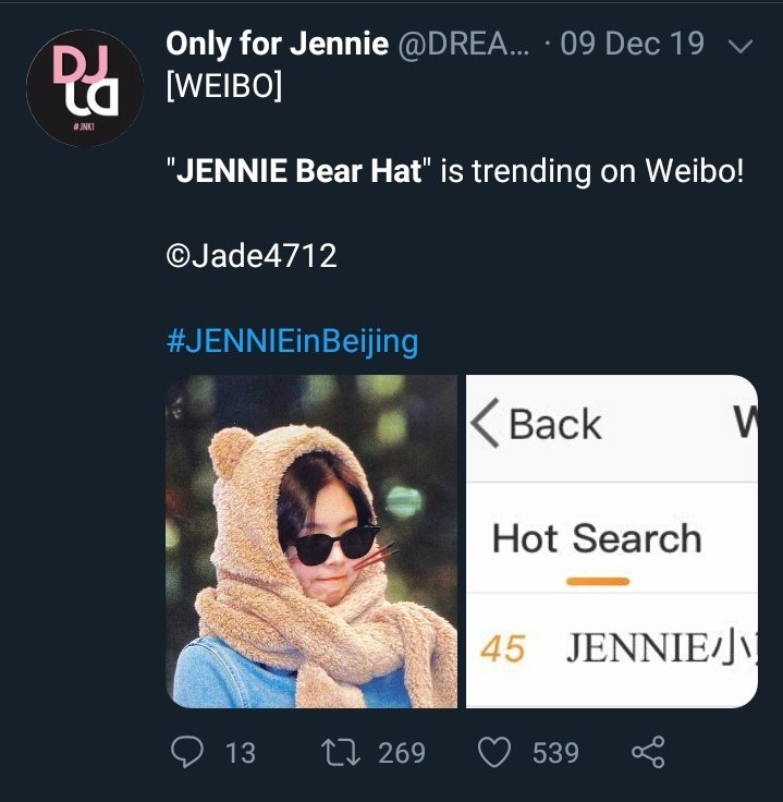 Trended on Weibo and in Korea as sellers began selling it using Jennie's name. Even Youtube tutorials to make it popped up.