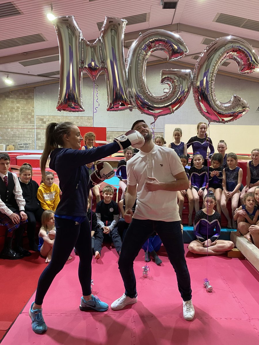Great night tonight at the official opening of Meadowbank Gymnastics Clubs New Facility! Thank you so much for having me, the new gym is looking amazing 🤩 <a href="/JoshTaylorBoxer/">Josh Taylor</a> and I tried each other’s sport... think we both agreed we’ll stick to our own! 😂 Congrats <a href="/MeadowbankGC/">Meadowbank Gymnastics Club</a> 💜