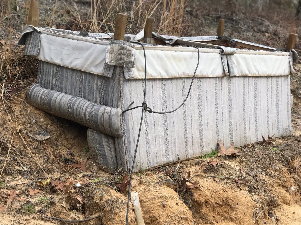 PalmettoPride's tweet photo. Once a couch has been dumped, household garbage, landscaping materials and tires will soon follow. Ask us about our camera loan program for litter hot spots. 🛋🗑🎥👀 #CitizensNotCustomers #LitterFreeSC https://t.co/vwhOEzUJ15