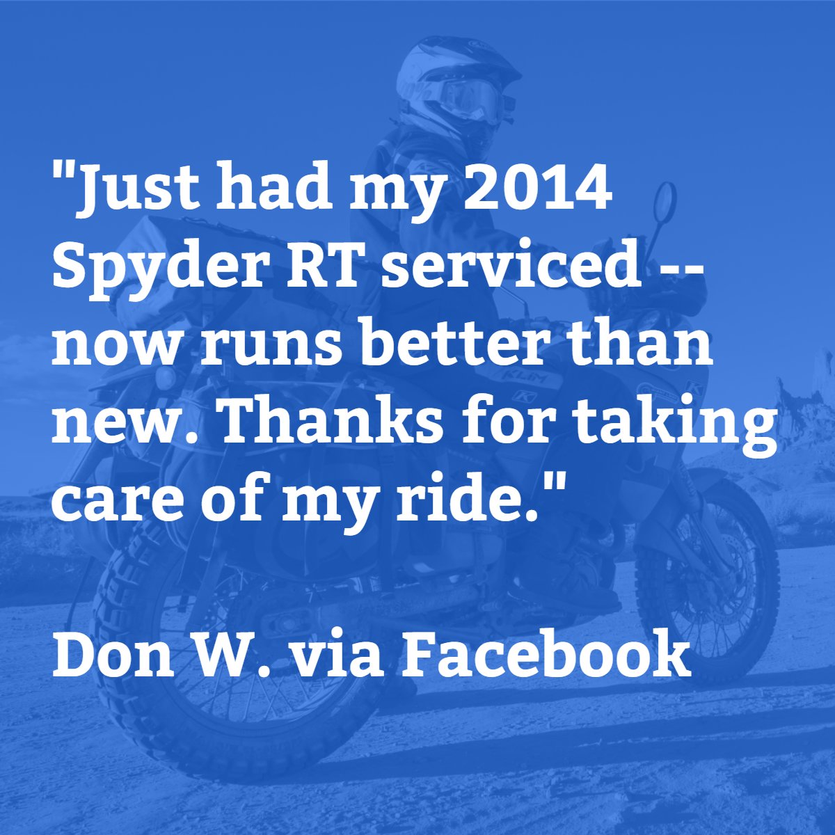 We were happy to help out, Don!