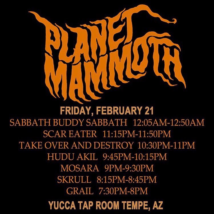TakeOverAD's tweet image. We will be playing Planet Mammoth Festival tonight at @Yuccataproom . We go on at 10:30pm.