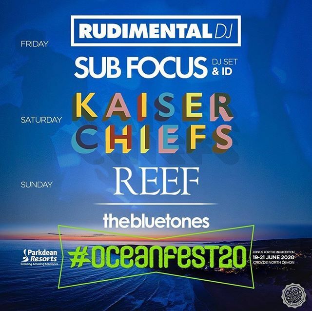 Look who’s coming to town! The likes of Sub Focus, Kaiser Chiefs, Reef &amp; many more class acts. All part of North Devon’s finest music 🎶 festival - @goldcoastoceanfest . 
We’re working closer with the festival this year &amp; all of our campers were required to purchase a ticket …