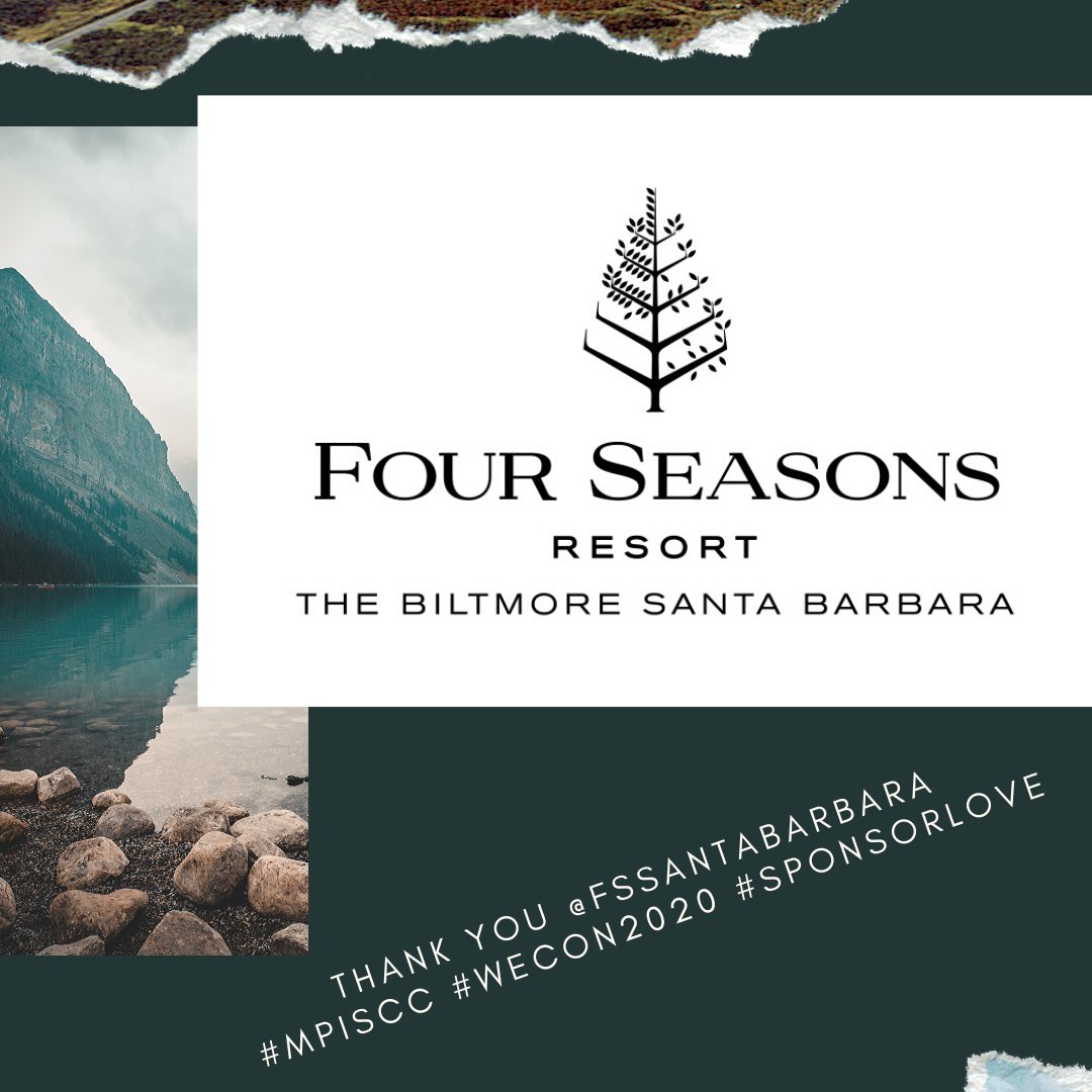 It takes a village!  Thank you so much to all of the amazing sponsors who are helping us to make WeCon possible. Today we would like to recognize AAA Flag and Banner, Absolutely Fabulous, CAA Speakers, PSAV, EOS Santa Barbara The Four Seasons Santa Barbara, and UGG®!