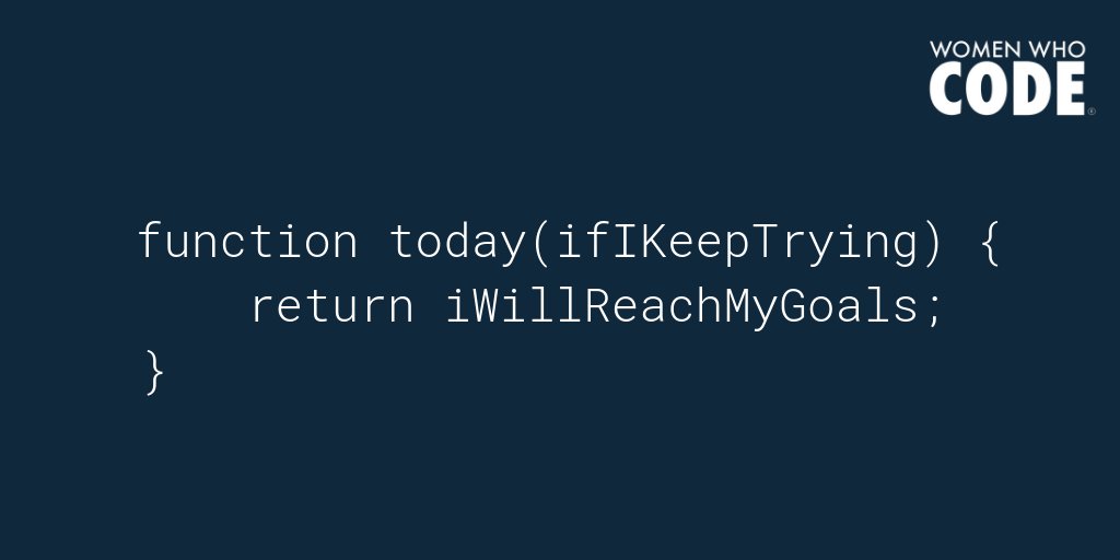 WomenWhoCode's tweet photo. 💪🏽You reach your goals by consistently showing up!

#WomenWhoCode #WomenInTech https://t.co/WfcH8pBW5h