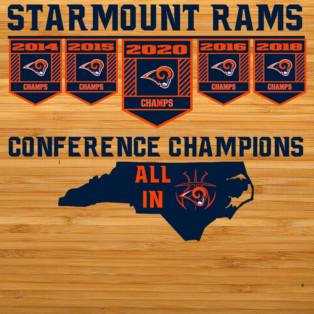 StarmountHoops's tweet photo. Proud of our 2019-2020 🏀 Rams! 18-6 Overall &amp; 12-2 Conf Record! @NCHSAA Playoffs begin next week. https://t.co/DEv2bxakLK