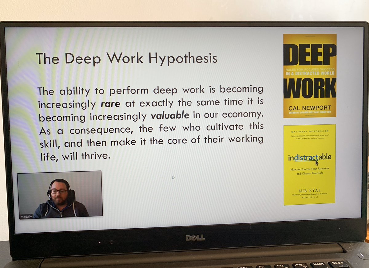 cjlanos's tweet photo. A really great meeting with the @McNallyProject today, discussing work flow. It can be overwhelming to juggle multiple things at once. This concept of #deepwork is really important to have a think about. Thanks @alan_batt ! #AcademicChatter #paramedicresearch #postgradchat https://t.co/WYY3EvOcQc