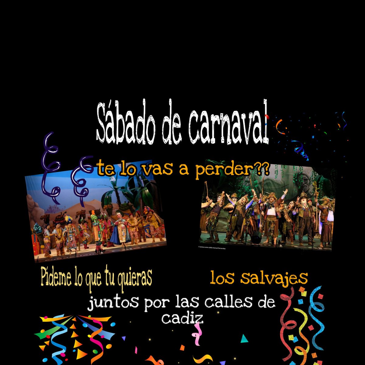 Mañana sábado juntos por las calles de cadiz