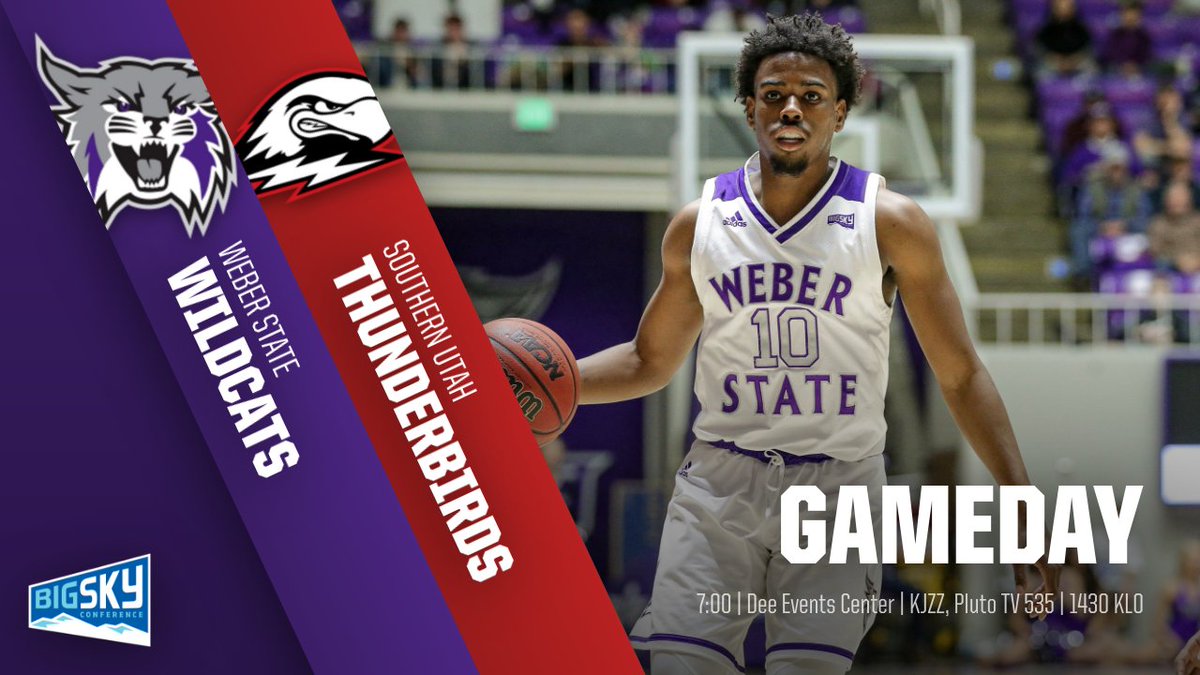 Weber State Men’s Basketball (@weberstatembb) on Twitter photo IT'S GAMEDAY!
🏀 vs. <a href="/SUUBasketball/">SUU Men's Basketball</a>
📍 <a href="/DeeEventsCenter/">Dee Events Center</a>
🕖 7:00 p.m.
📺 KJZZ TV
💻 <a href="/PlutoTV/">Pluto TV</a> 535
📻 1430 KLO
Gameday links ⤵️
weberstatesports.com/gameday/men-s-…
#PurpleReign #WeAreWeber #BigSkyMBB IT'S GAMEDAY!
🏀 vs. <a href="/SUUBasketball/">SUU Men's Basketball</a>
📍 <a href="/DeeEventsCenter/">Dee Events Center</a>
🕖 7:00 p.m.
📺 KJZZ TV
💻 <a href="/PlutoTV/">Pluto TV</a> 535
📻 1430 KLO
Gameday links ⤵️
weberstatesports.com/gameday/men-s-…
#PurpleReign #WeAreWeber #BigSkyMBB