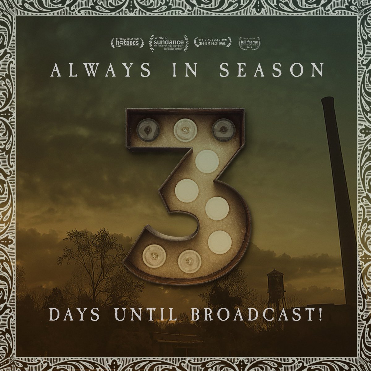 Always In Season (@always_inseason) on Twitter photo Spread the word:
Only THREE DAYS until <a href="/Always_InSeason/">Always In Season</a> premieres on @independentlens 2/24. Click the link below to find when the film will be on your local @pbs station or stream it on the PBS website starting at 10PM EST on 2/24. #AlwaysinSeasonPBS
to.pbs.org/2D7EELg Spread the word:
Only THREE DAYS until <a href="/Always_InSeason/">Always In Season</a> premieres on @independentlens 2/24. Click the link below to find when the film will be on your local @pbs station or stream it on the PBS website starting at 10PM EST on 2/24. #AlwaysinSeasonPBS
to.pbs.org/2D7EELg