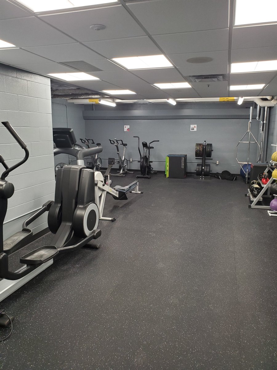 Recently completed expansion to cardio fitness room.
