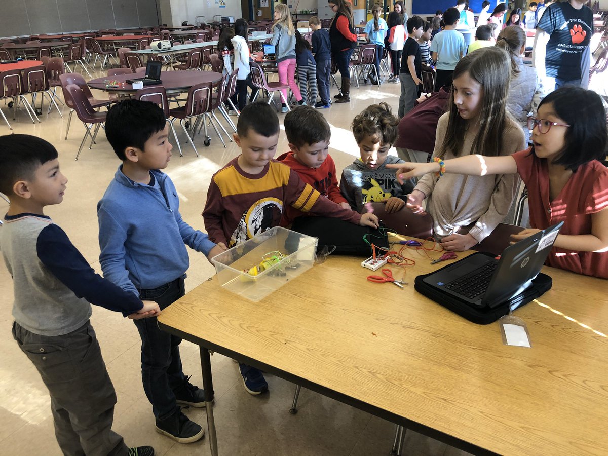 4th Graders created interactive exhibits to showcase what they’ve done with Scratch and Makey Makey to first graders. <a href="/PoplarTreeES/">PoplarTreeES</a>