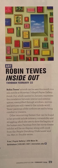 last two days to see this wonderful show of my friend Robin Tewes, whom I met while at the Virginia Center for the Creative Arts #VCCAFellow.