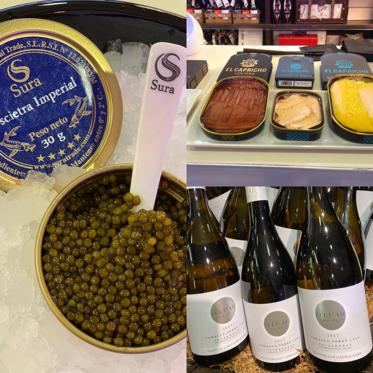 Pdelicatessen's tweet photo. Degustación exclusiva para todos los clientes que vengan a nuestra tienda del @mercadodechamartin @pdelicatessen  #gourmet #premium #caviar #vino #spain🇪🇸 #muchomasquecarne https://t.co/uFbIZAyN8S