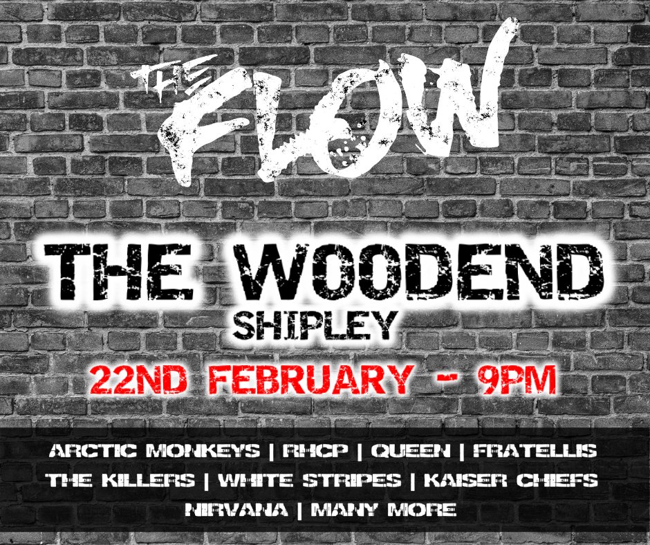 rock2theflow's tweet image. Playing tomorrow night at The Woodend Pub Shipley from 9PM.

Expect tracks from the likes of Arctic Monkeys, Kaiser Chiefs, Nirvana, RHCP, Queen, The White Stripes, The Killers and many more.

Would be great to see you all there!

#Livemusic #Bradford #Windhill #Shipley
