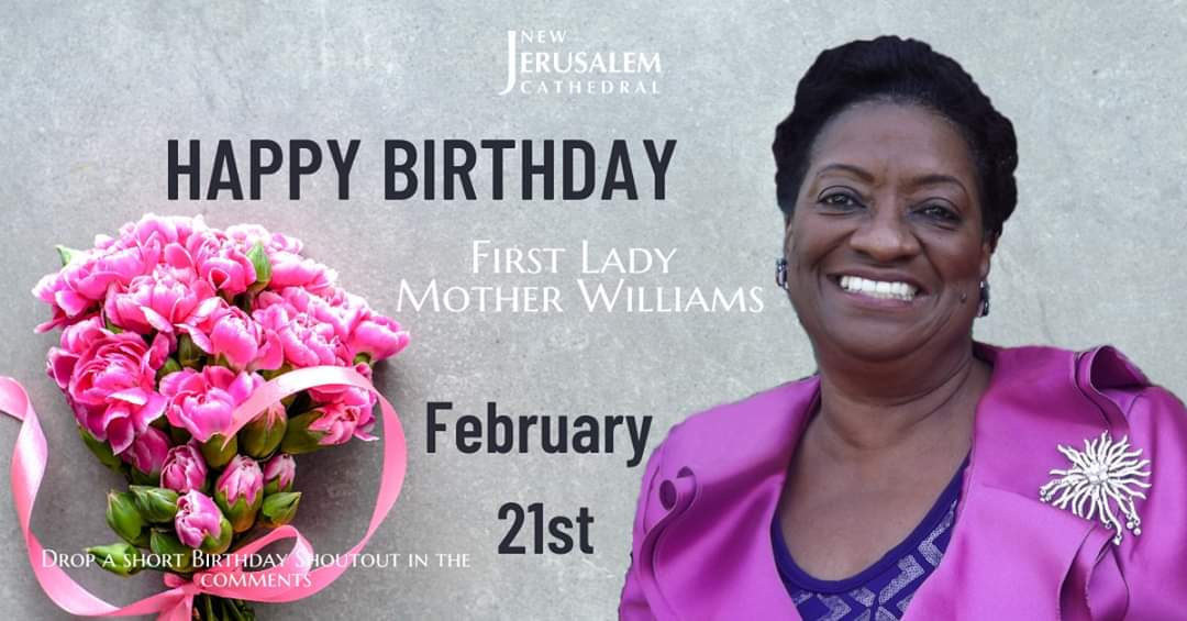 NewJCOfficial's tweet photo. #HappyBirthday 1st Lady Mother Florence Williams show some love &
leave reply with a birthday shoutout #HappyBirthdayMotherWilliams
Come out this Sunday Feb 23rd & help us continue the celebration at her Appreciation Service at 6pm
#newjc #njcsd #1stLadyWilliams #birthdayqueen https://t.co/1D23wV5Yq9
