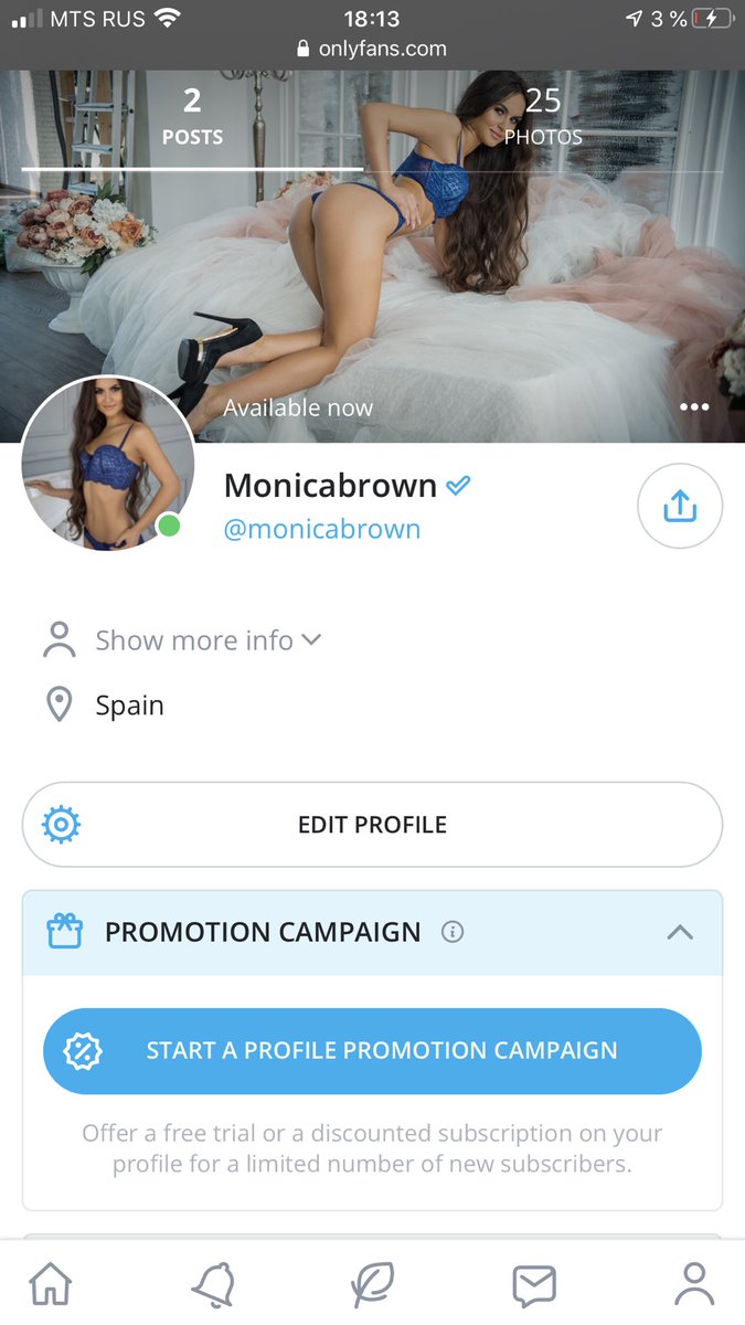 Hello! Now I'm onlifans😊 I invite you to subscribe😉 I will upload new photos📷 and videos🎥 only exclusive💕
Welcome❣️ onlyfans.com/monicabrown