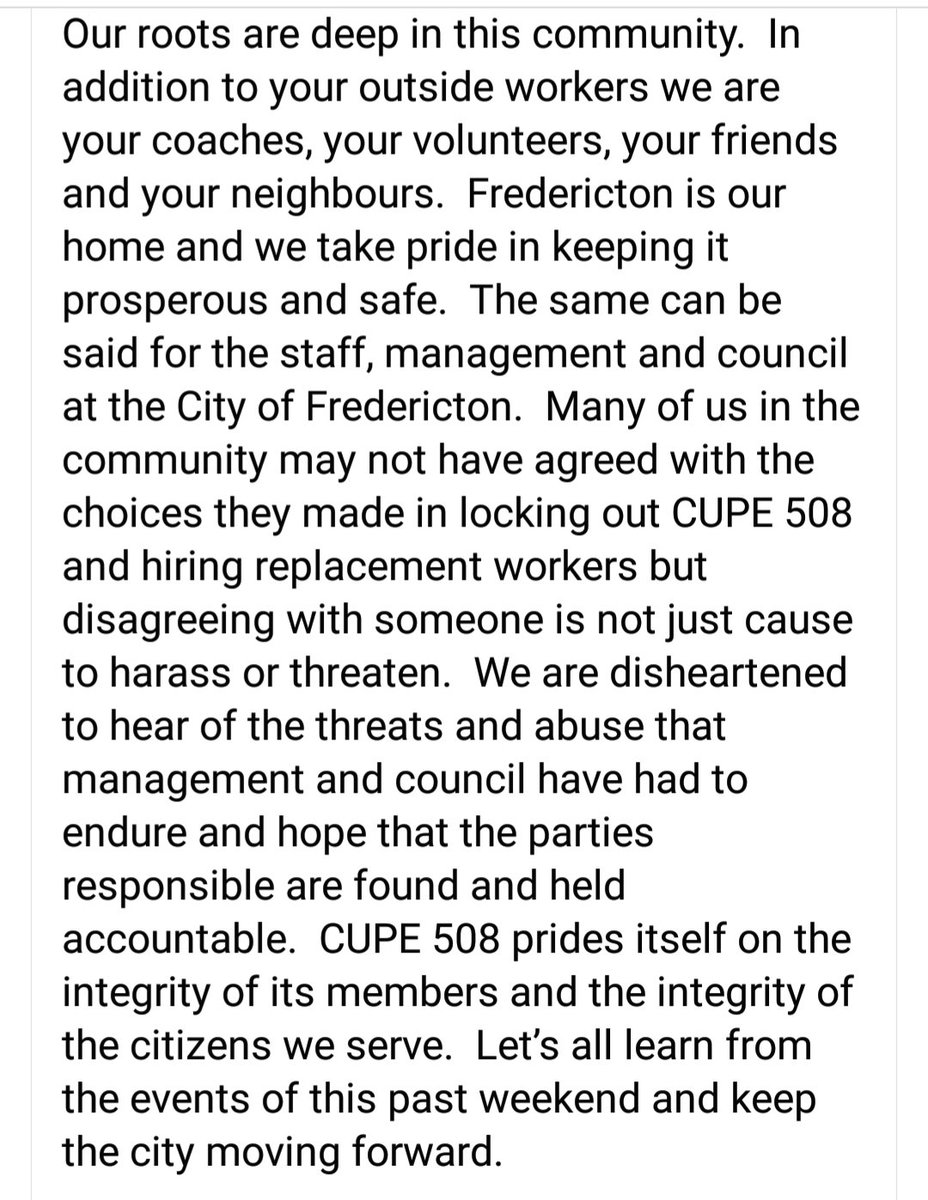 CUPELOCAL508's tweet photo. #Fredericton #Keepingthecitymoving #Cupe508 https://t.co/oy9r5qfJqD