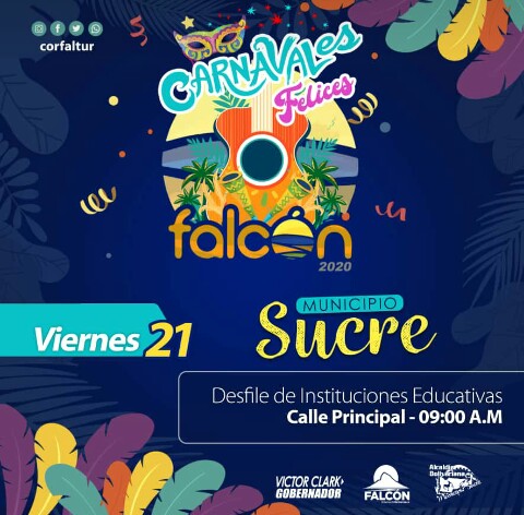 CORFALTUR's tweet photo. S I E R R A  F A L C O N I A N A 

Los mejores carnavales de Venezuela son en el estado Falcón 🎊
¡Ven con tu familia y encontrarás todo en un solo estado! Porque #Falcónlotienetodo

Actividades carnestolendas de los municipios: 
👉 Federación
👉 Sucre
👉 Bolívar https://t.co/RxXYhA2nIK