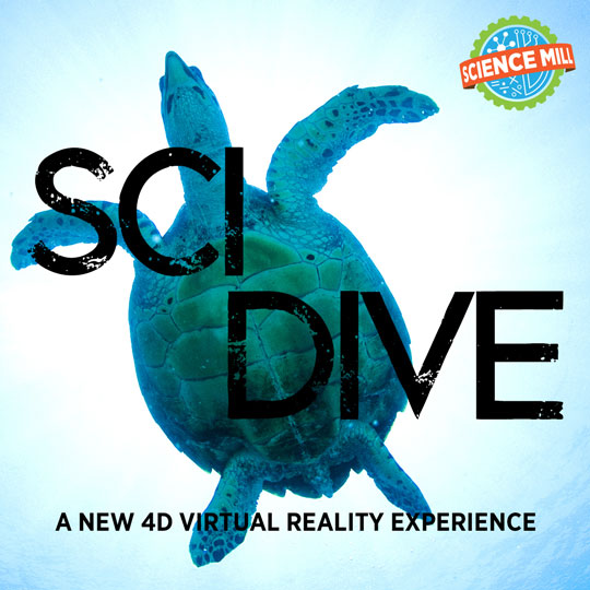 We're turning 5! Join us Sat, February 29 to celebrate our birthday & the Grand Opening of SciDive, our new 4D virtual reality experience. Reserve your SCIDive 4D experience now! ow.ly/RjvC50ysF15