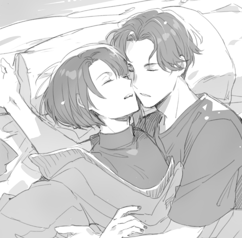 無防備に寝てほしいという絵 