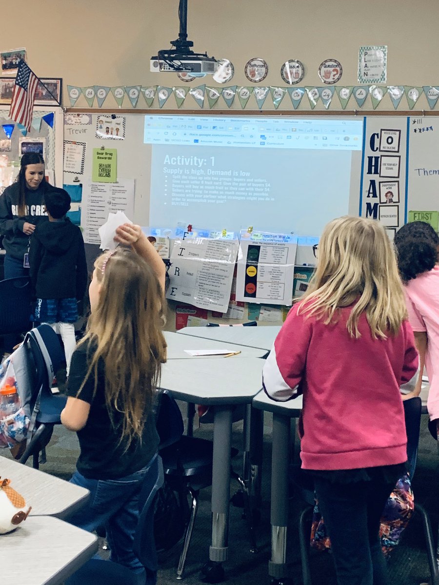 Supply is high, Demand is low is Ms.McCarty’s class #teambce