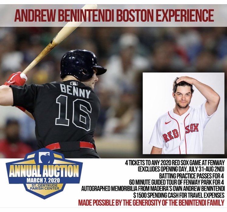 Andrew Benintendi on X: Purchase for a chance to win this baseball  experience! Proceeds go to the kids in my hometown! Thanks for your  support! / X