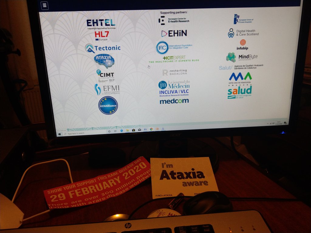 Ataxia_and_Me's tweet photo. @stefanbuttigieg @CataniaMuscat @ermiratartari @ePatientDave @innonurse Carrying on the #SocialMedia #ataxia #RareDisease #patient #communication adventure #ehealthweek @AHIMAInt #Croatia 

cc @ECHAlliance (@bleddyn_rees @andybleaden ) https://t.co/tbfw58hOTs