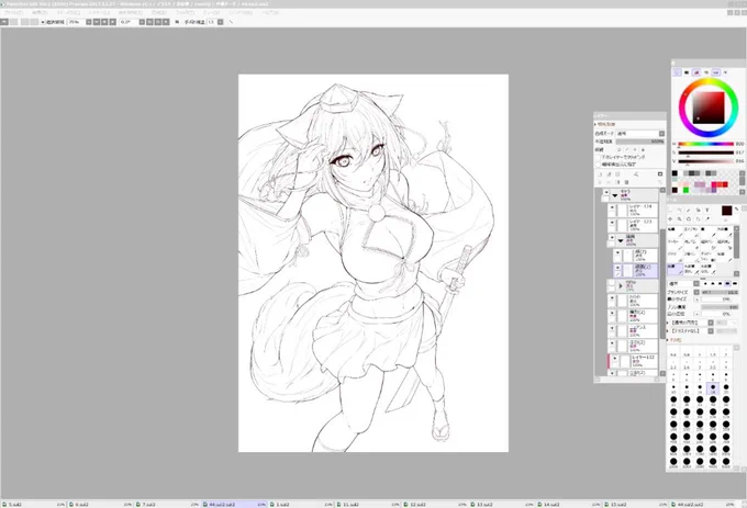 ライブでここまで進みました #今日のライブ進捗 #東方project #リドローOK https://t.co/lXdpE2KfP9 