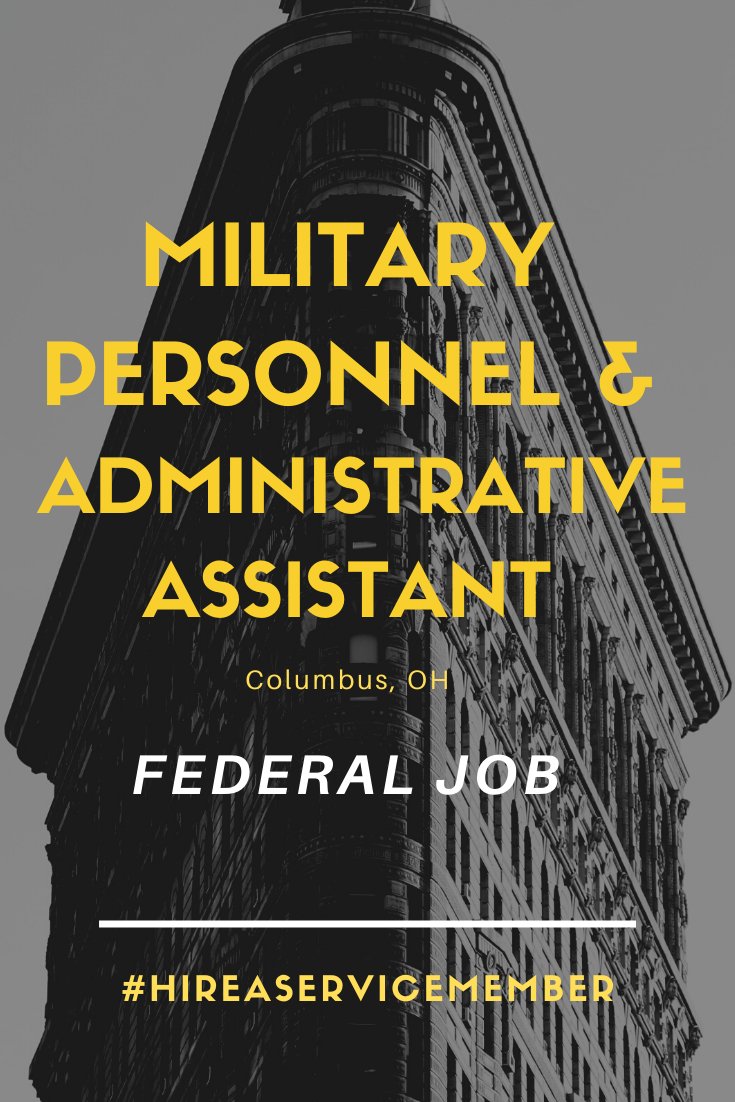 #ColumbusOh Folks! This #FederalJob is closing soon!
#applynow #AdminAssistants #jobsearch #jobseekers #hireme #Hiring #MilitaryJobs #MilitaryWives  #OhioJobs