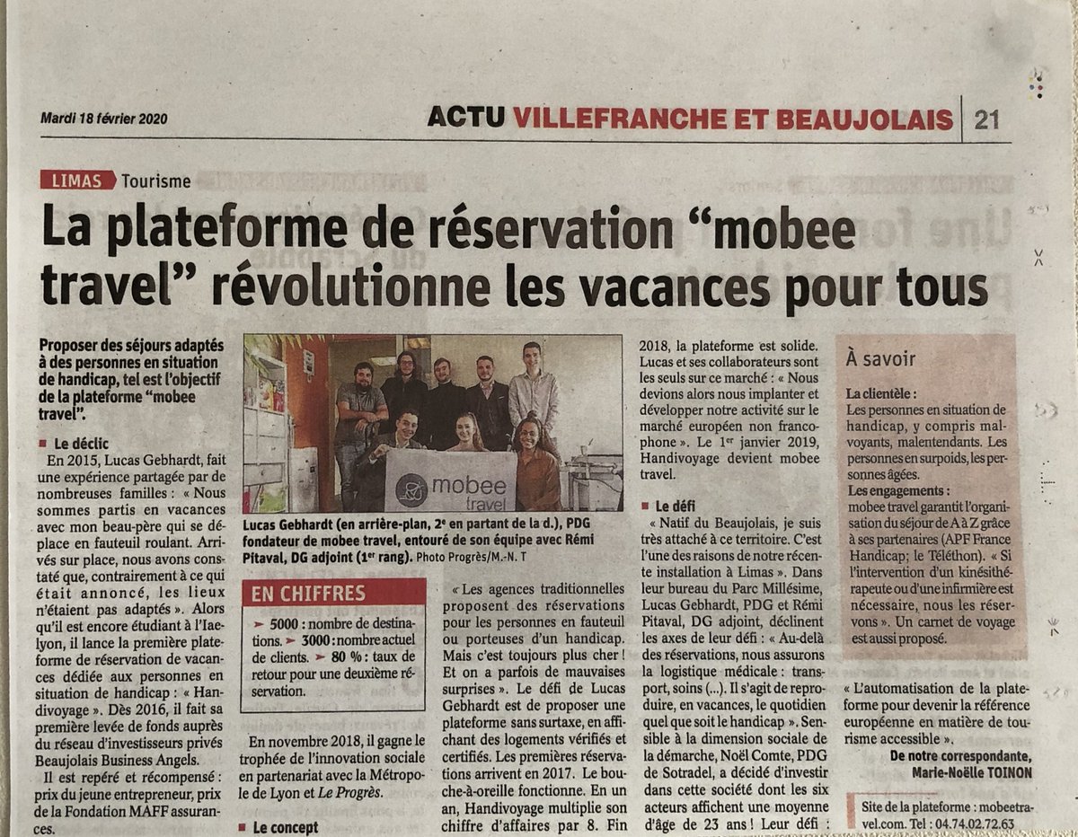 On remercie Le Progrès pour ce bel article et cette belle mise en avant !