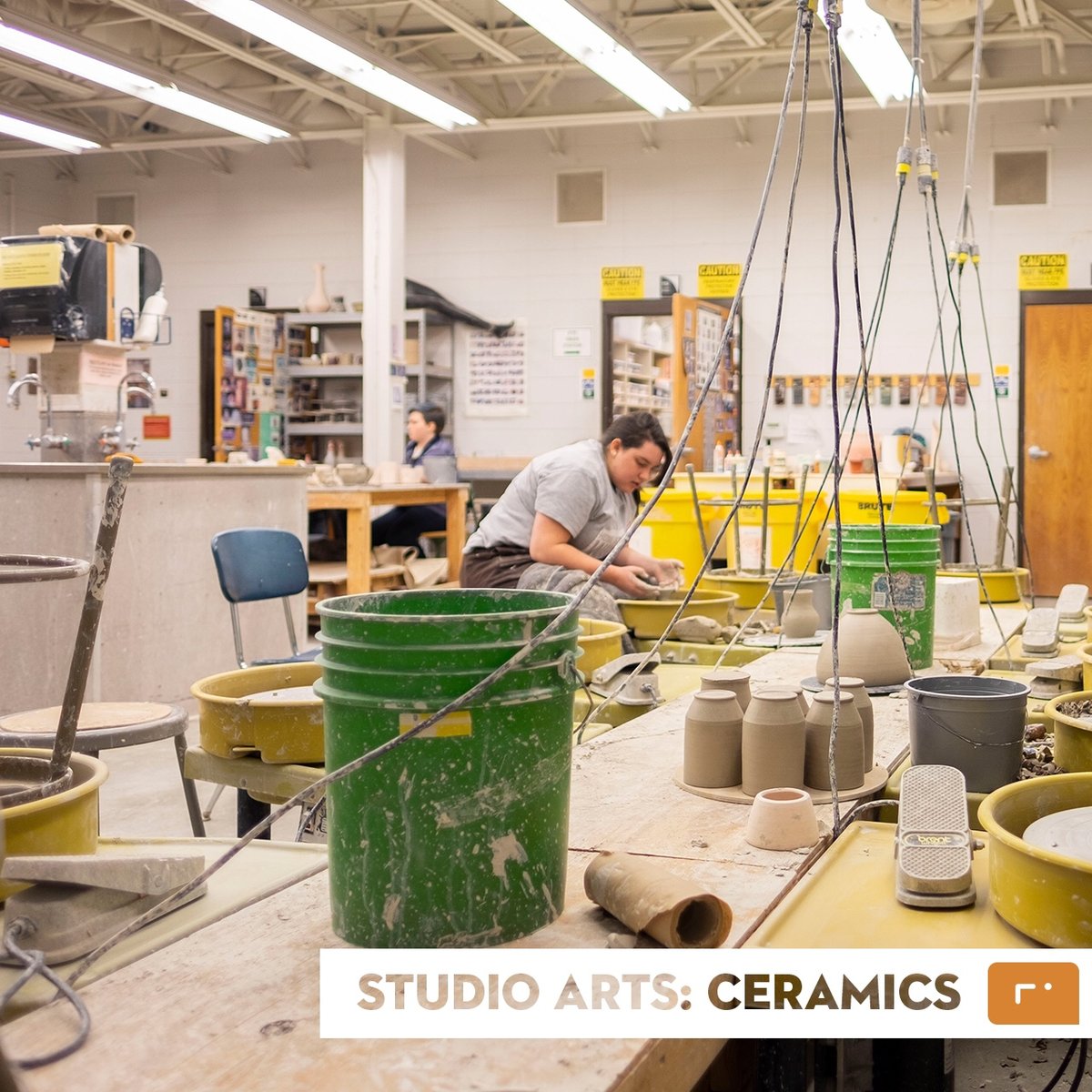 iwuartdesign's tweet photo. Getting to create in an environment where mistakes and ideas are always accepted and welcome!

#iwuartdesign #iwustudio #ceramics https://t.co/jnOnupXHVc