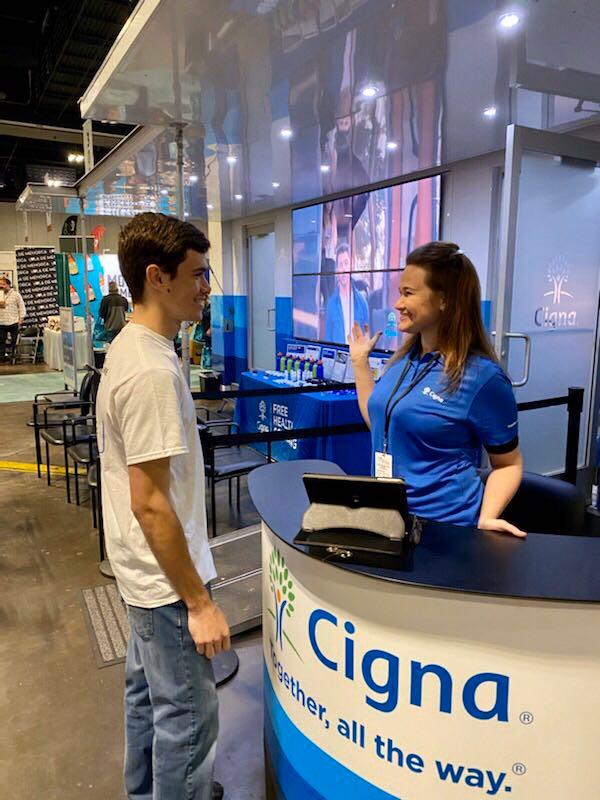 Cigna's tweet photo. Are you attending the 8 on Your Side Health & Fitness Expo? Remember to stop by our #GoKnowTakeControlTour to get your free health screening and learn your four health numbers. #CignaFL https://t.co/NavRfMtxWU