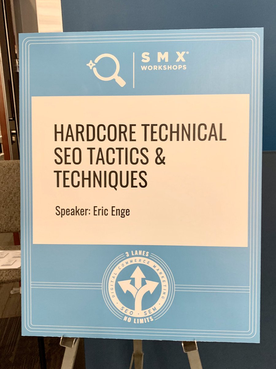 Workshop day! Now the real fun begins... #SMX