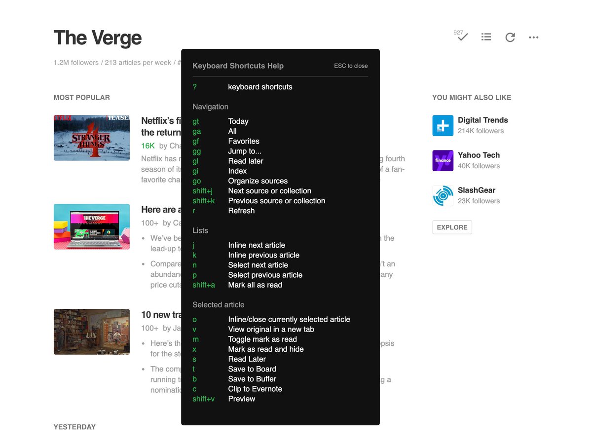 If you use @Feedly you're already saving time. Save even more time with these 25 Keyboard Shortcuts buff.ly/2SP7Krv