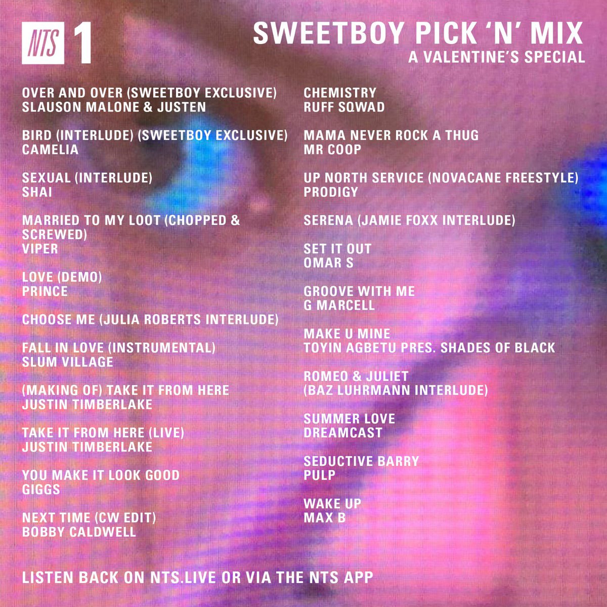 sweetboyrecs's tweet photo. Our @NTSlive Valentine’s special is pick of the week. Check it online or via the app. 💔💘💔💘 https://t.co/ghnuoEYKon