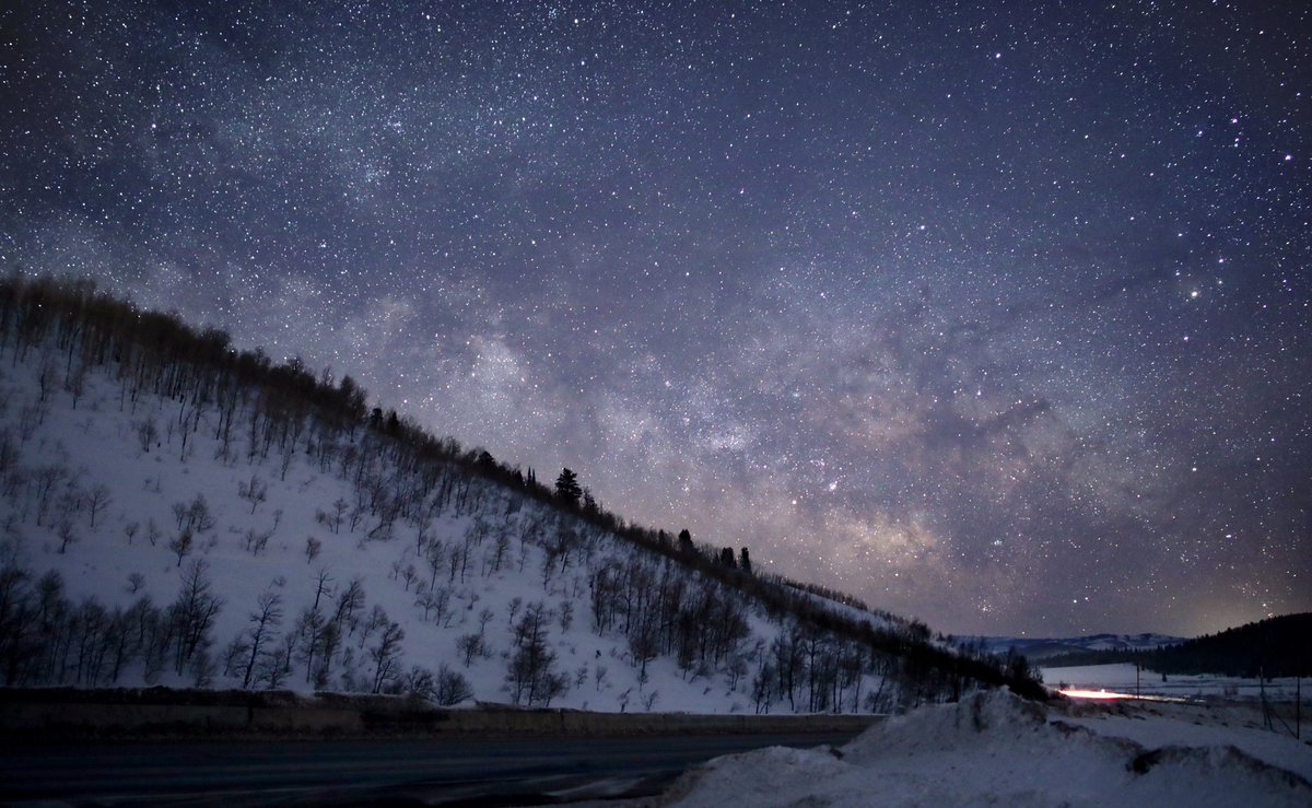 8000 feet above sea level, 165 million miles to Mars. 
Daniels Summit, Utah, 5 am this morning.