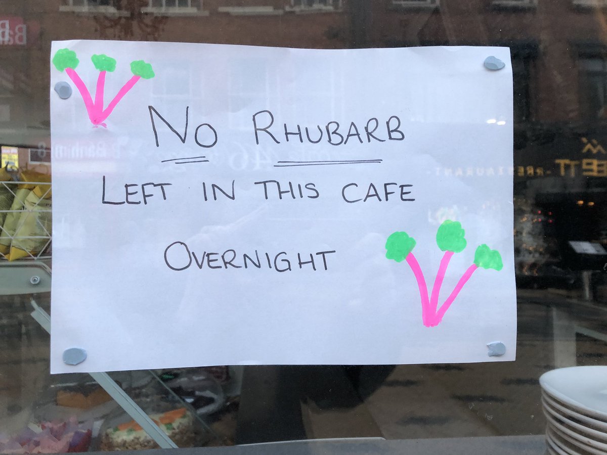 MrandMrsCs's tweet photo. All the rhubarb products removed for safe keeping😉 
See you all again for Rhubarb weekend! #rhubarb #rhubarbfestival #wakefield https://t.co/cI0yh1htHT